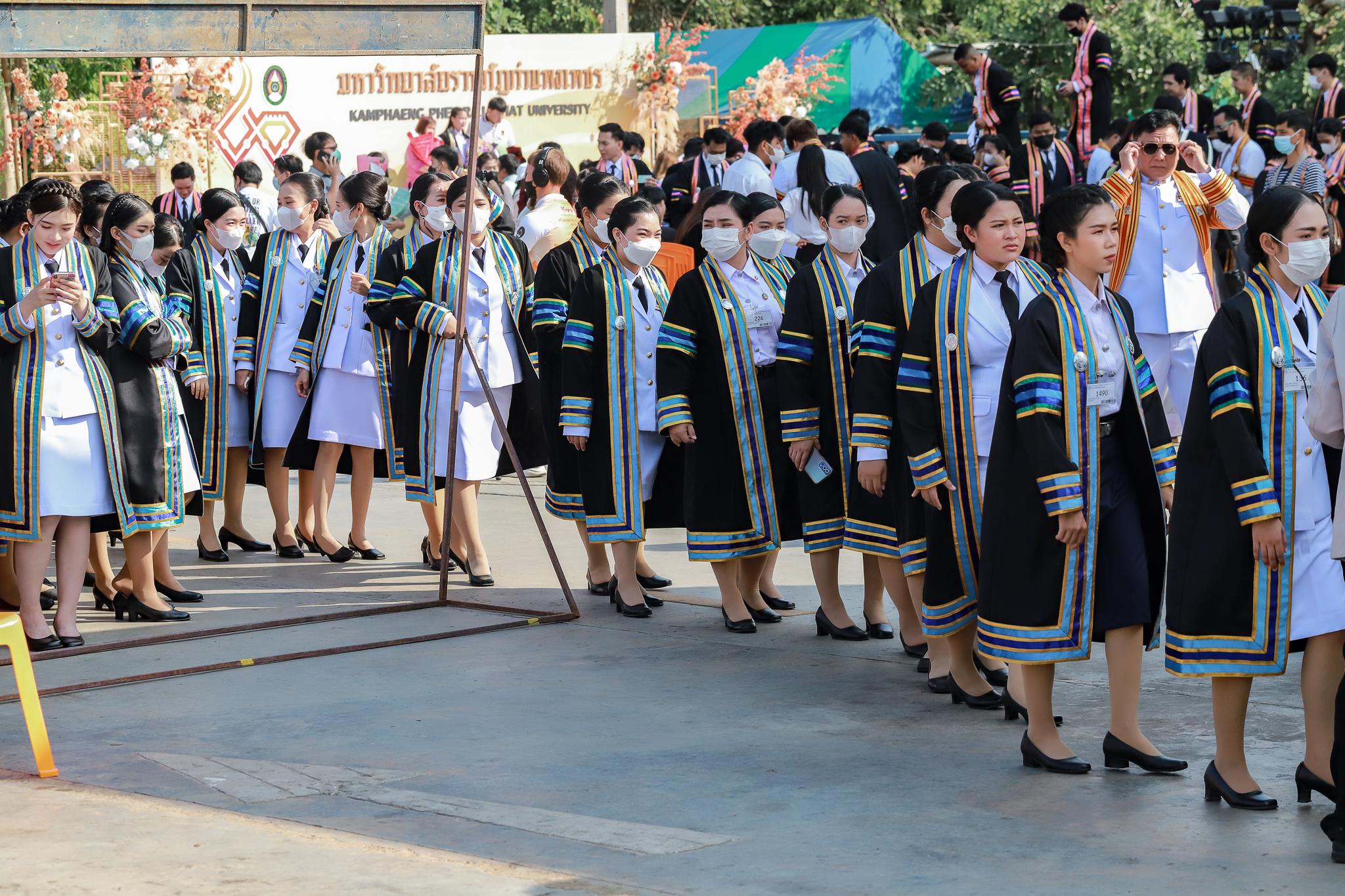 117. ภาพบรรยากาศการฝึกซ้อมรับพระราชทานปริญญาบัตรโปรแกรมวิชาคอมพิวเตอร์ ปีการศึกษา2560-2562 ระหว่างวันที่ 23-25 ธันวาคม 2565 ณ มหาวิทยาลัยราชภัฏกำแพงเพชร