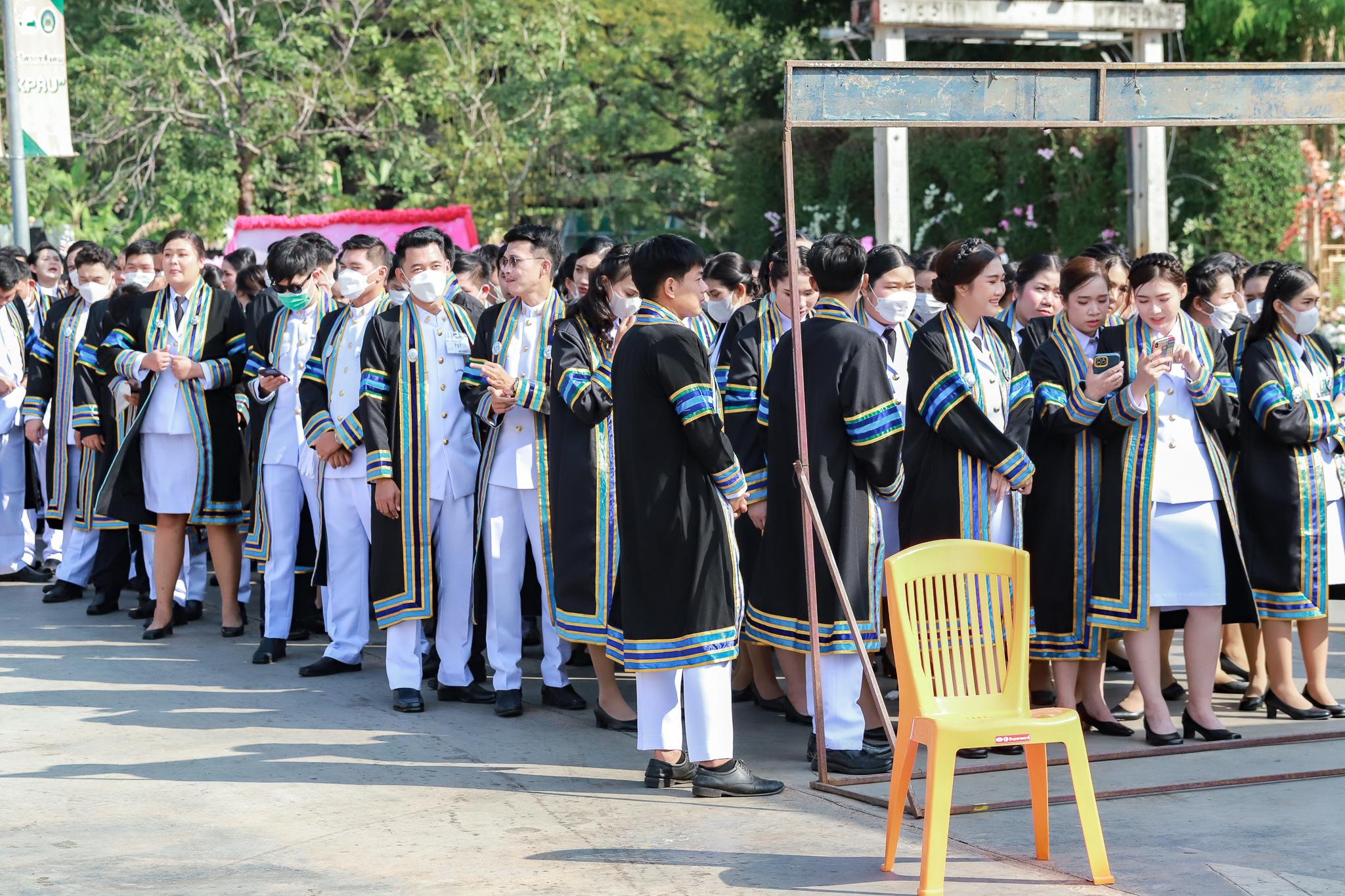 121. ภาพบรรยากาศการฝึกซ้อมรับพระราชทานปริญญาบัตรโปรแกรมวิชาคอมพิวเตอร์ ปีการศึกษา2560-2562 ระหว่างวันที่ 23-25 ธันวาคม 2565 ณ มหาวิทยาลัยราชภัฏกำแพงเพชร