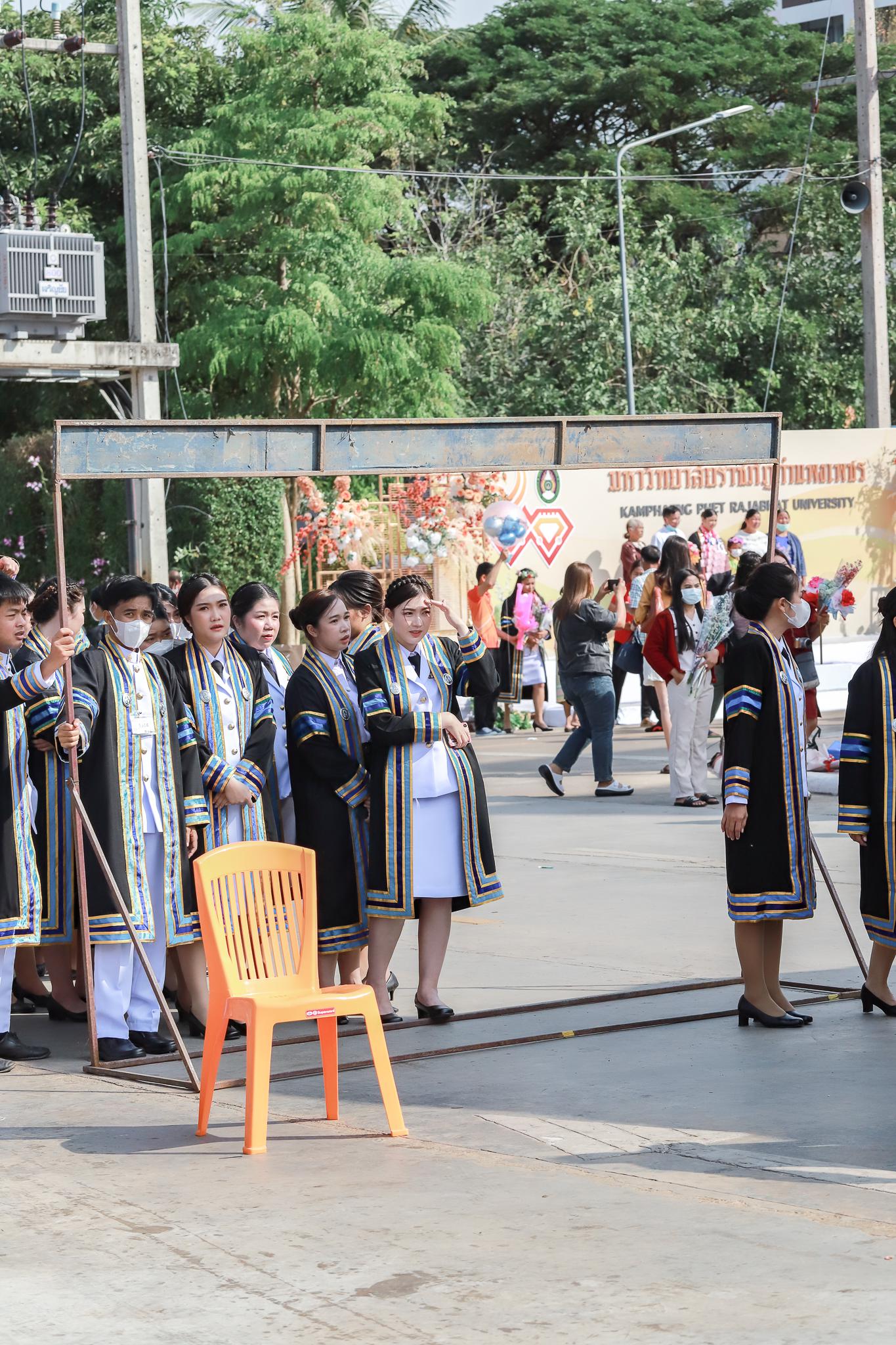 129. ภาพบรรยากาศการฝึกซ้อมรับพระราชทานปริญญาบัตรโปรแกรมวิชาคอมพิวเตอร์ ปีการศึกษา2560-2562 ระหว่างวันที่ 23-25 ธันวาคม 2565 ณ มหาวิทยาลัยราชภัฏกำแพงเพชร