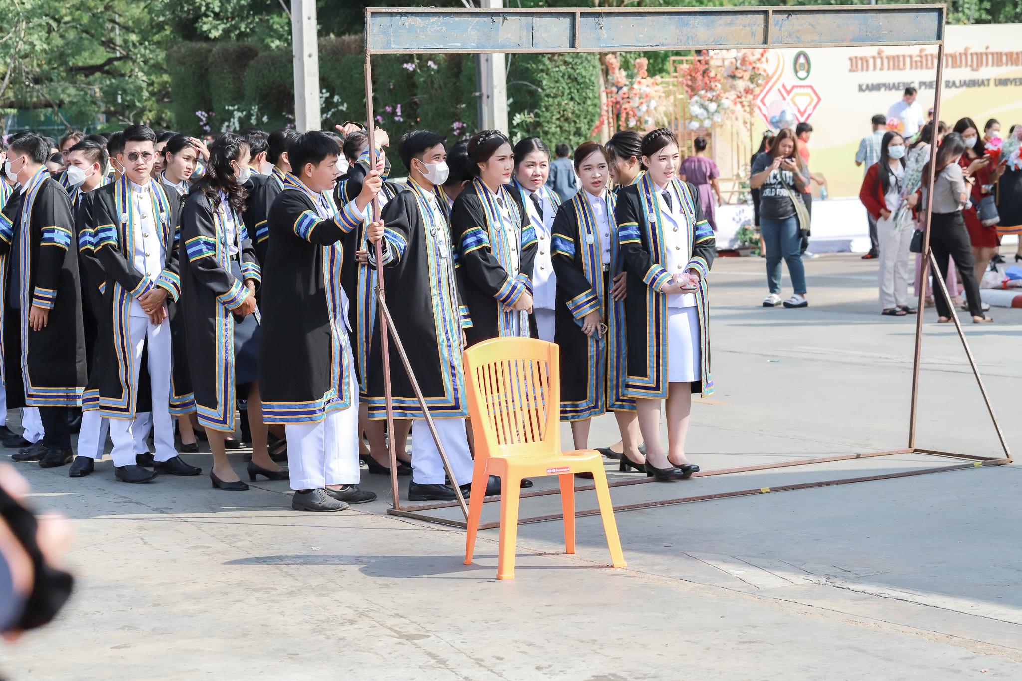 130. ภาพบรรยากาศการฝึกซ้อมรับพระราชทานปริญญาบัตรโปรแกรมวิชาคอมพิวเตอร์ ปีการศึกษา2560-2562 ระหว่างวันที่ 23-25 ธันวาคม 2565 ณ มหาวิทยาลัยราชภัฏกำแพงเพชร