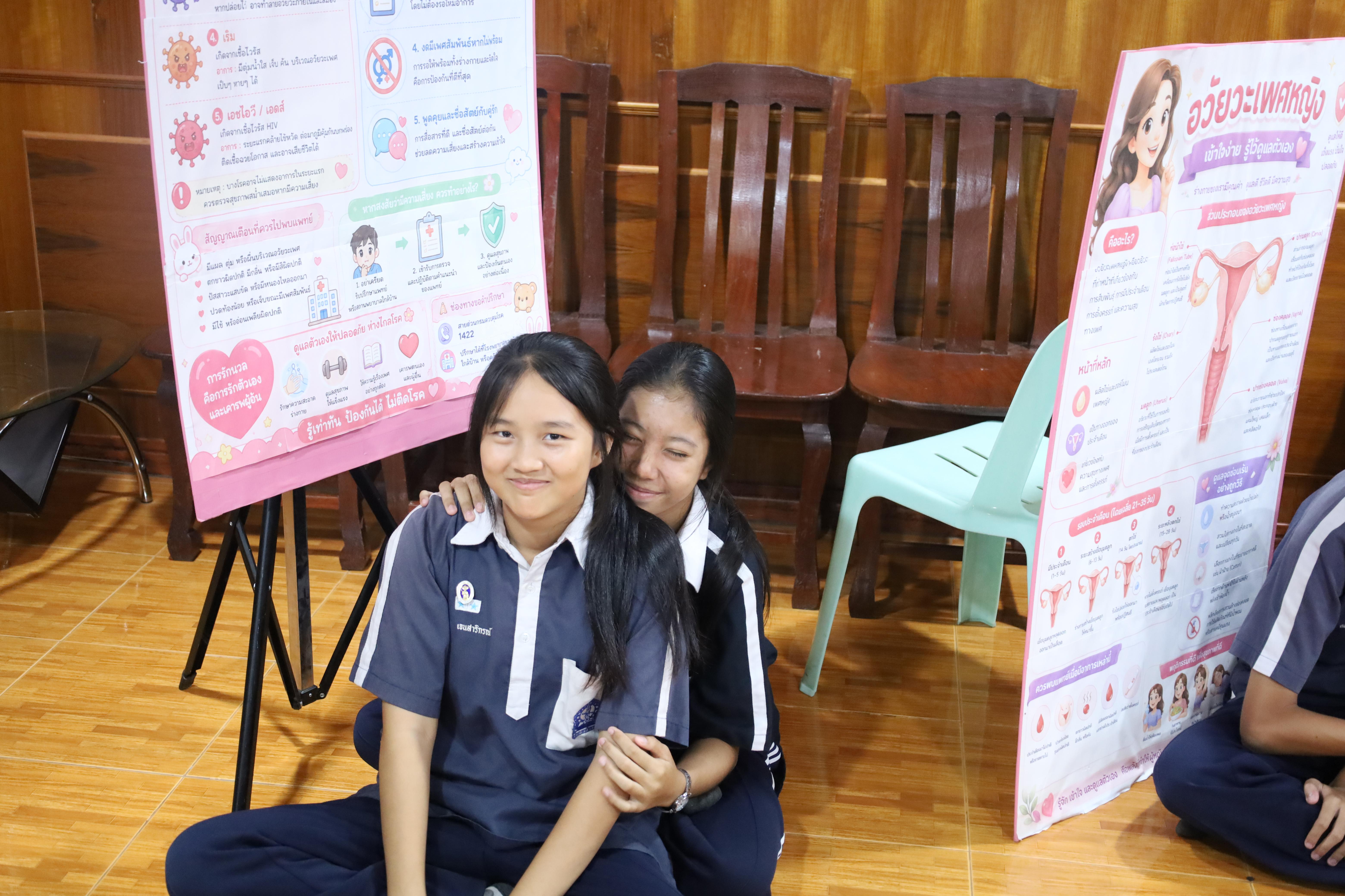57. จัดกิจกรรมให้ความรู้ เรื่อง พื้นฐานทางสุขศึกษาและพลศึกษา ในด้านความรู้เกี่ยวกับสื่อโฆษณาไซเบอร์ ด้านระบบร่างกาย ด้านเพศศึกษา ด้านโรค และยาให้กับนักเรียนชั้นมัธยมศึกษาตอนต้น โรงเรียนวชิรปราการวิทยาคม