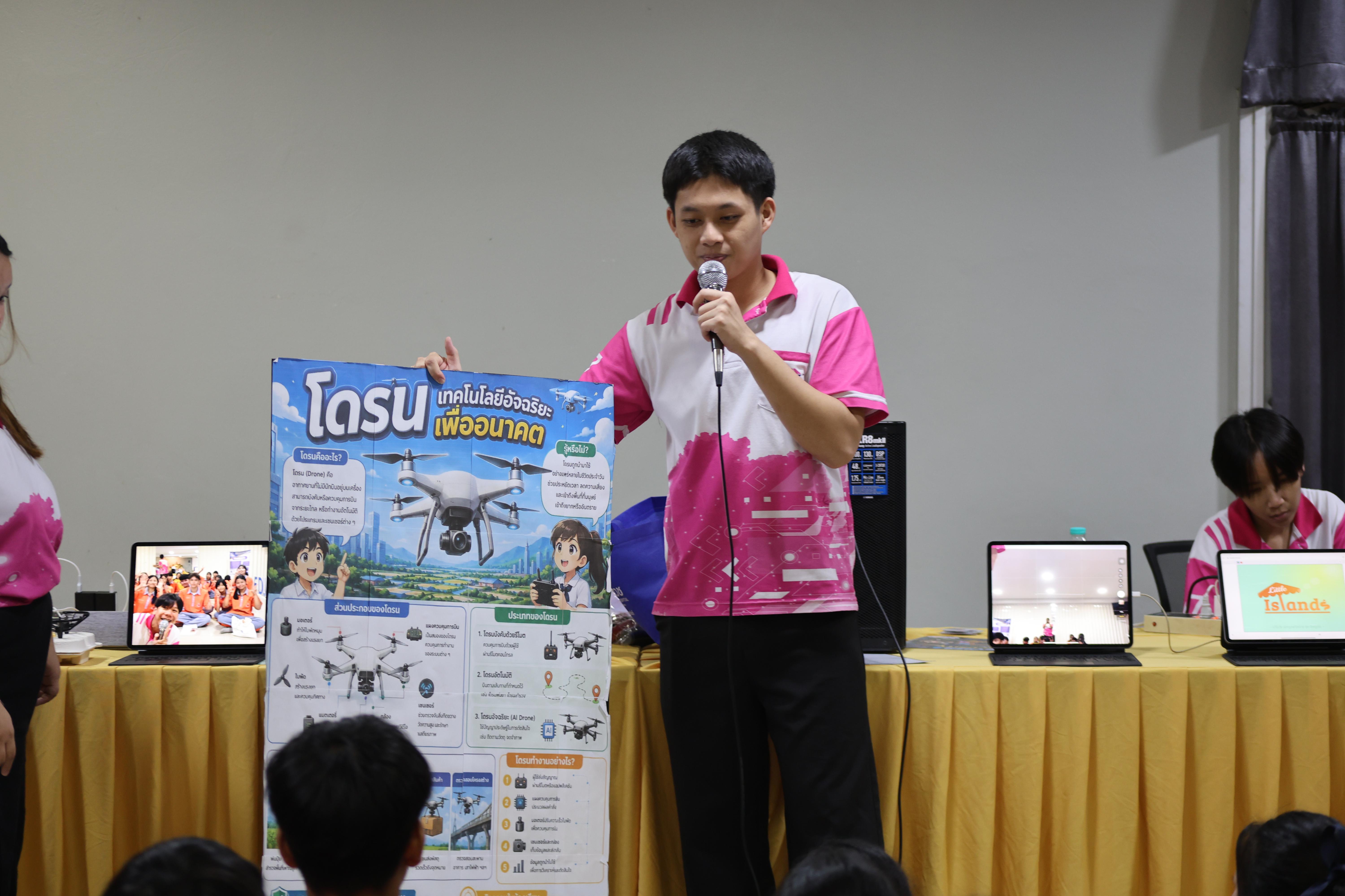 63. โปรแกรมวิชาคอมพิวเตอร์มหาวิทยาลัยราชภัฎกำแพงเพชร จัดกิจกรรมอบรมพัฒนาทักษะทางด้านเทคโนโลยี ให้กับนักเรียนโรงเรียนคณฑีพิทยาคม