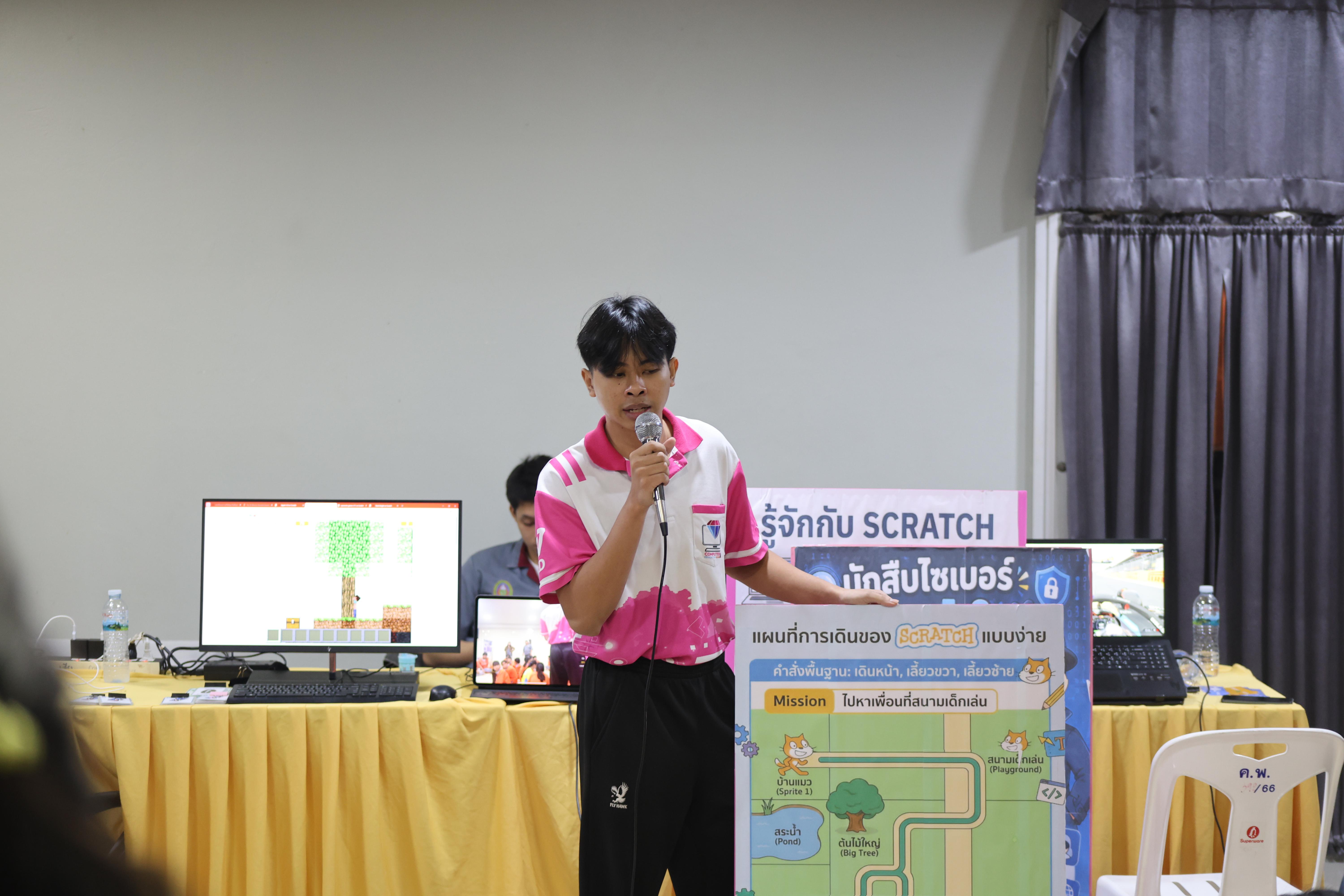 237. โปรแกรมวิชาคอมพิวเตอร์มหาวิทยาลัยราชภัฎกำแพงเพชร จัดกิจกรรมอบรมพัฒนาทักษะทางด้านเทคโนโลยี ให้กับนักเรียนโรงเรียนคณฑีพิทยาคม