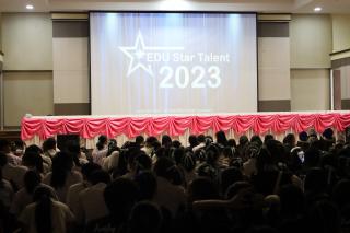 2. วันที่ 19 กรกฎาคม 2566 ฝ่ายกิจการนักศึกษา จัดกิจกรรมดาวเด่น EDU Star Talent 2023