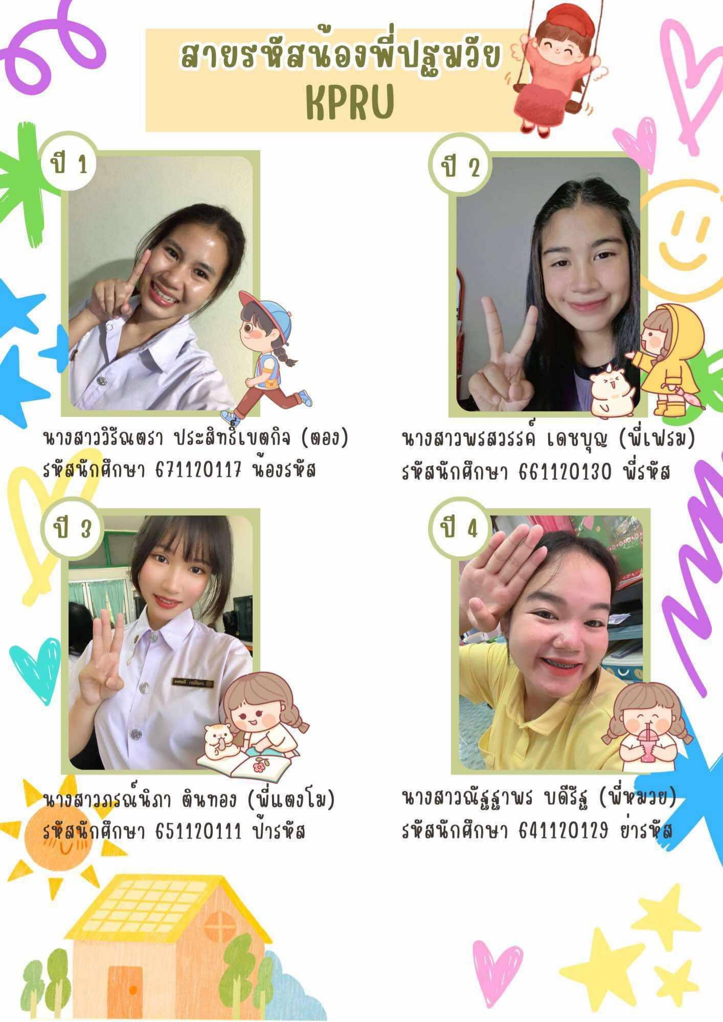 7. สายรหัสน้องพี่ปฐมวัย KPRU 2567