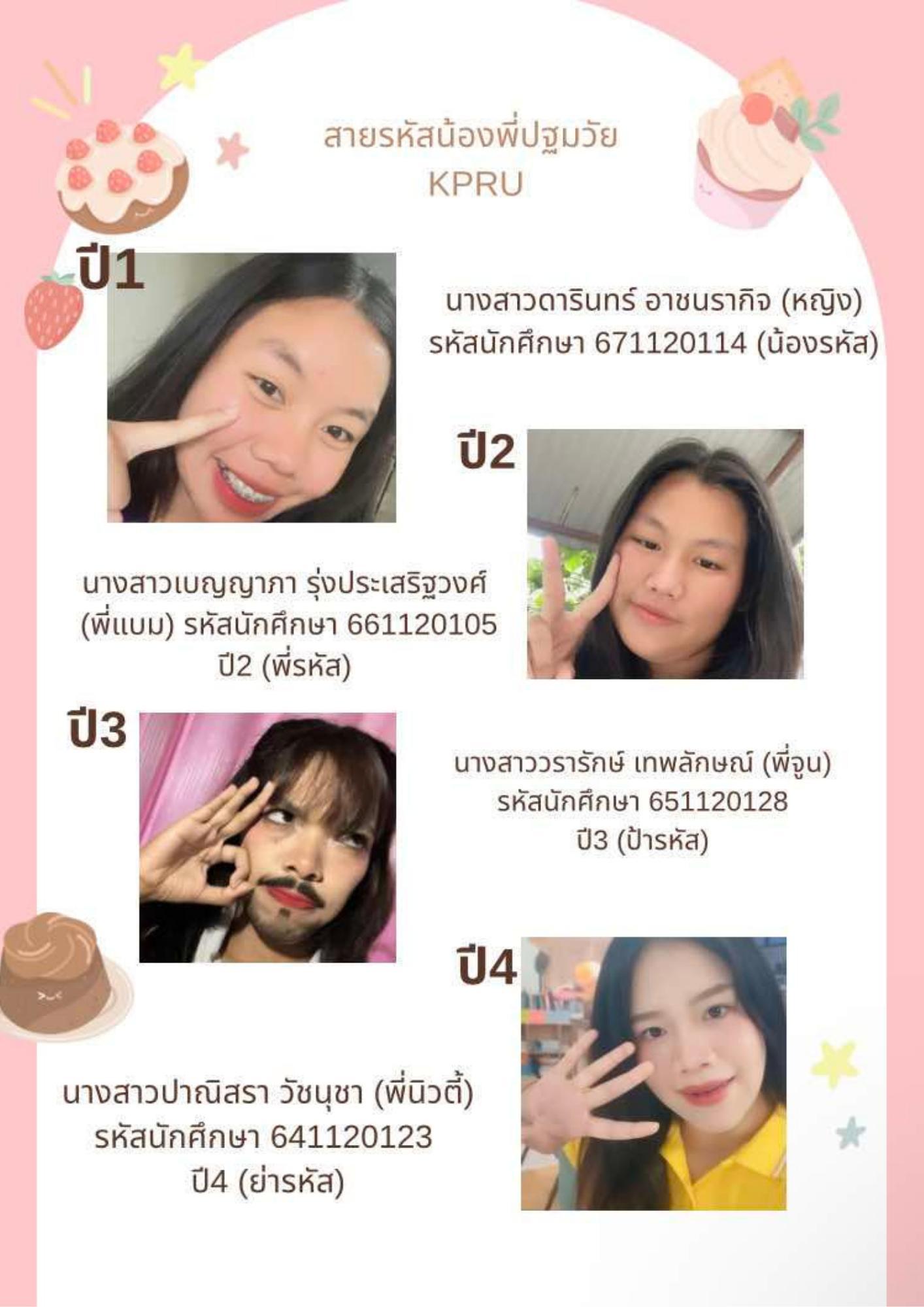 9. สายรหัสน้องพี่ปฐมวัย KPRU 2567