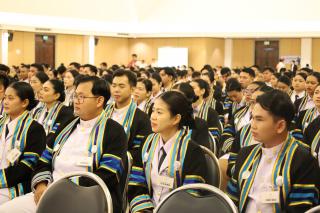 77. บรรยากาศการฝึกซ้อมพิธีพระราชทานปริญญาบัตร ประจำปีการศึกษา 2564-2565 ณ มหาวิทยาลัยราชภัฏกำแพงเพชร