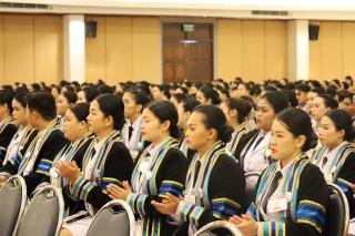 79. บรรยากาศการฝึกซ้อมพิธีพระราชทานปริญญาบัตร ประจำปีการศึกษา 2564-2565 ณ มหาวิทยาลัยราชภัฏกำแพงเพชร