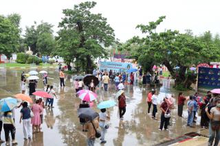 132. บรรยากาศการฝึกซ้อมพิธีพระราชทานปริญญาบัตร ประจำปีการศึกษา 2564-2565 ณ มหาวิทยาลัยราชภัฏกำแพงเพชร