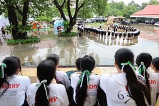 145. บรรยากาศการฝึกซ้อมพิธีพระราชทานปริญญาบัตร ประจำปีการศึกษา 2564-2565 ณ มหาวิทยาลัยราชภัฏกำแพงเพชร