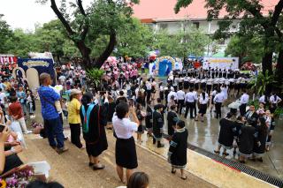 155. บรรยากาศการฝึกซ้อมพิธีพระราชทานปริญญาบัตร ประจำปีการศึกษา 2564-2565 ณ มหาวิทยาลัยราชภัฏกำแพงเพชร