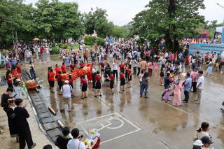 187. บรรยากาศการฝึกซ้อมพิธีพระราชทานปริญญาบัตร ประจำปีการศึกษา 2564-2565 ณ มหาวิทยาลัยราชภัฏกำแพงเพชร