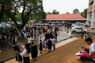 201. บรรยากาศการฝึกซ้อมพิธีพระราชทานปริญญาบัตร ประจำปีการศึกษา 2564-2565 ณ มหาวิทยาลัยราชภัฏกำแพงเพชร