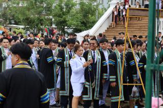 207. บรรยากาศการฝึกซ้อมพิธีพระราชทานปริญญาบัตร ประจำปีการศึกษา 2564-2565 ณ มหาวิทยาลัยราชภัฏกำแพงเพชร