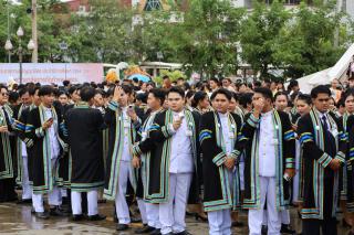 209. บรรยากาศการฝึกซ้อมพิธีพระราชทานปริญญาบัตร ประจำปีการศึกษา 2564-2565 ณ มหาวิทยาลัยราชภัฏกำแพงเพชร