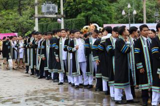 210. บรรยากาศการฝึกซ้อมพิธีพระราชทานปริญญาบัตร ประจำปีการศึกษา 2564-2565 ณ มหาวิทยาลัยราชภัฏกำแพงเพชร