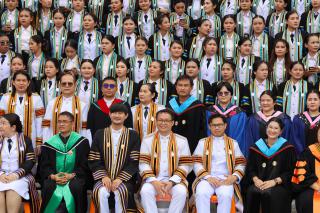 219. บรรยากาศการฝึกซ้อมพิธีพระราชทานปริญญาบัตร ประจำปีการศึกษา 2564-2565 ณ มหาวิทยาลัยราชภัฏกำแพงเพชร