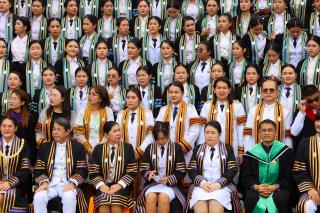 222. บรรยากาศการฝึกซ้อมพิธีพระราชทานปริญญาบัตร ประจำปีการศึกษา 2564-2565 ณ มหาวิทยาลัยราชภัฏกำแพงเพชร