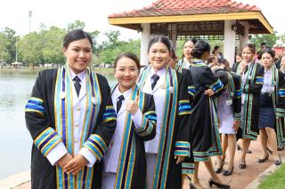 311. บรรยากาศการฝึกซ้อมพิธีพระราชทานปริญญาบัตร ประจำปีการศึกษา 2564-2565 ณ มหาวิทยาลัยราชภัฏกำแพงเพชร