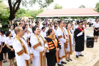 390. บรรยากาศการฝึกซ้อมพิธีพระราชทานปริญญาบัตร ประจำปีการศึกษา 2564-2565 ณ มหาวิทยาลัยราชภัฏกำแพงเพชร