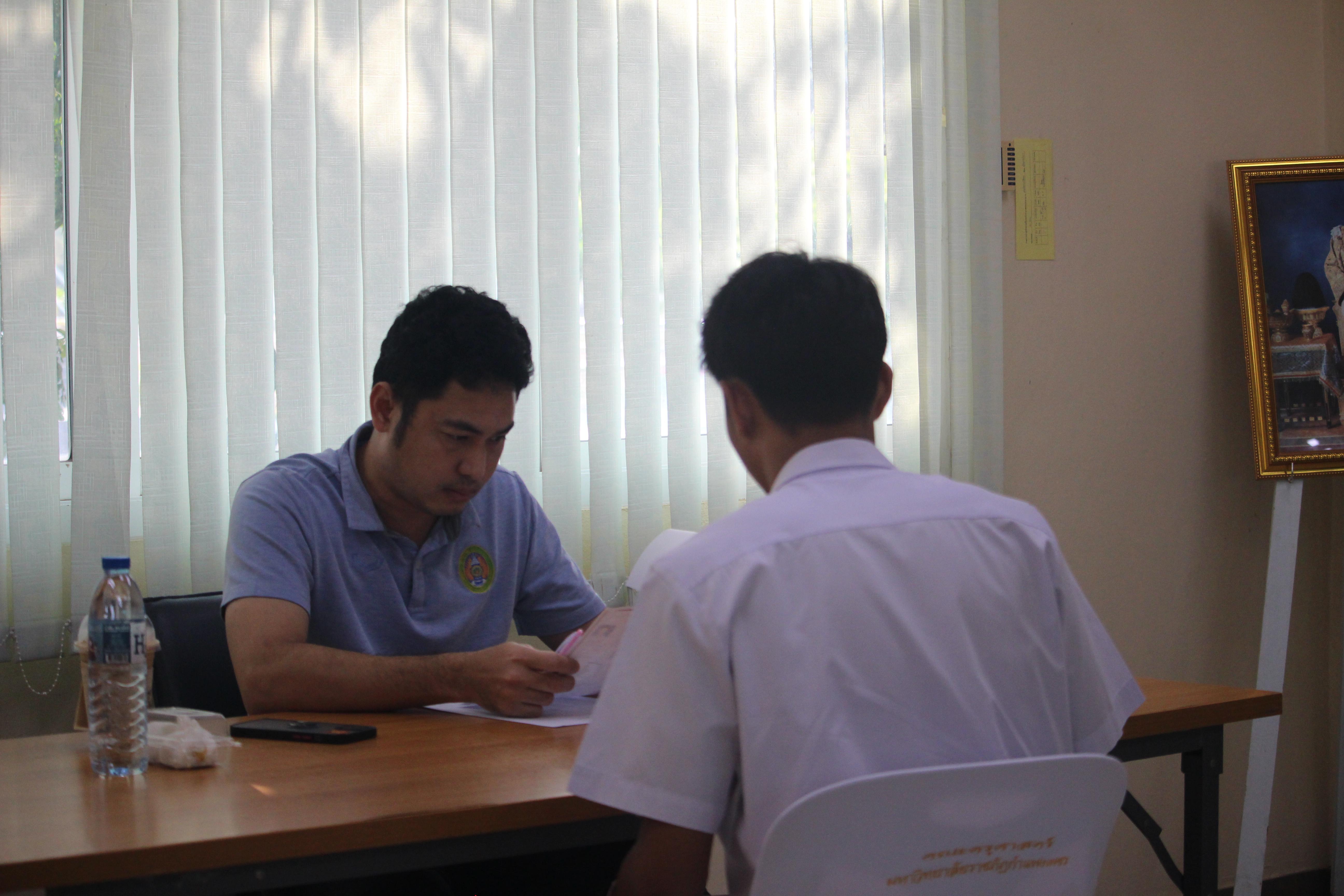 5. บรรยากาศการสอบสัมภาษณ์นักศึกษารอบ 2