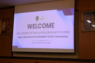 88. กิจกรรมแลกเปลี่ยนวัฒนธรรมเพื่อกำรเรียนรู้สำหรับคณาจารย์และนักศึกษาระดับบัณฑิตศึกษา คณะครุศาสตร์ ความร่วมมือกับ West Visayas State University ประจำปีการศึกษา 2568