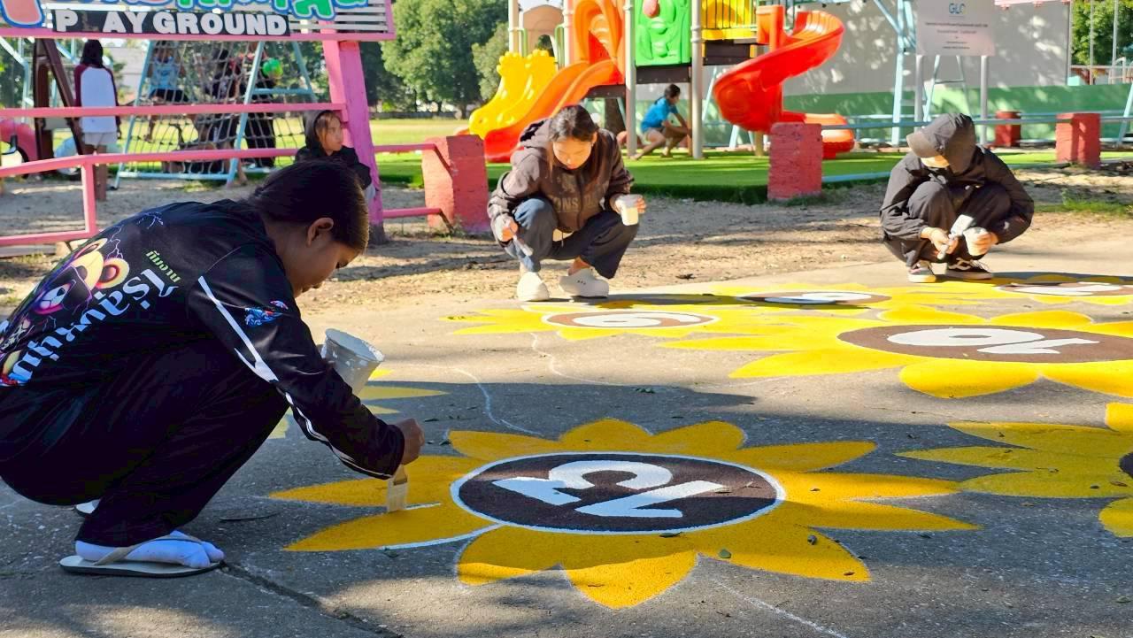 55. กิจกรรมพัฒนาลาน Brain Based Learning (BBL) โรงเรียนบ้านประชาสุขสันต์ อ.ลานกระบือ จ.กำแพงเพชร