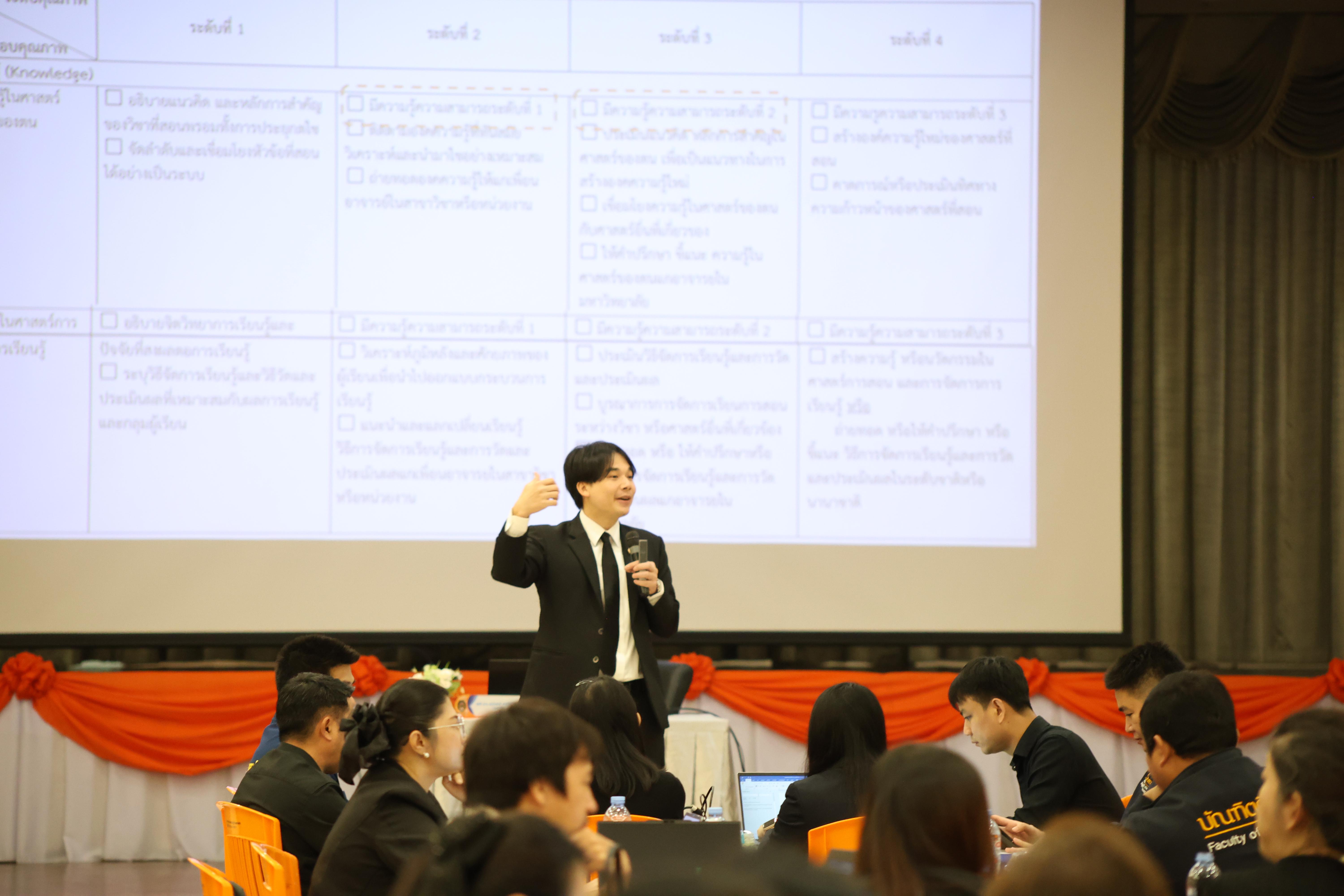 35. โครงการอบรมเชิงปฏิบัติการการพัฒนาคุณภาพอาจารย์