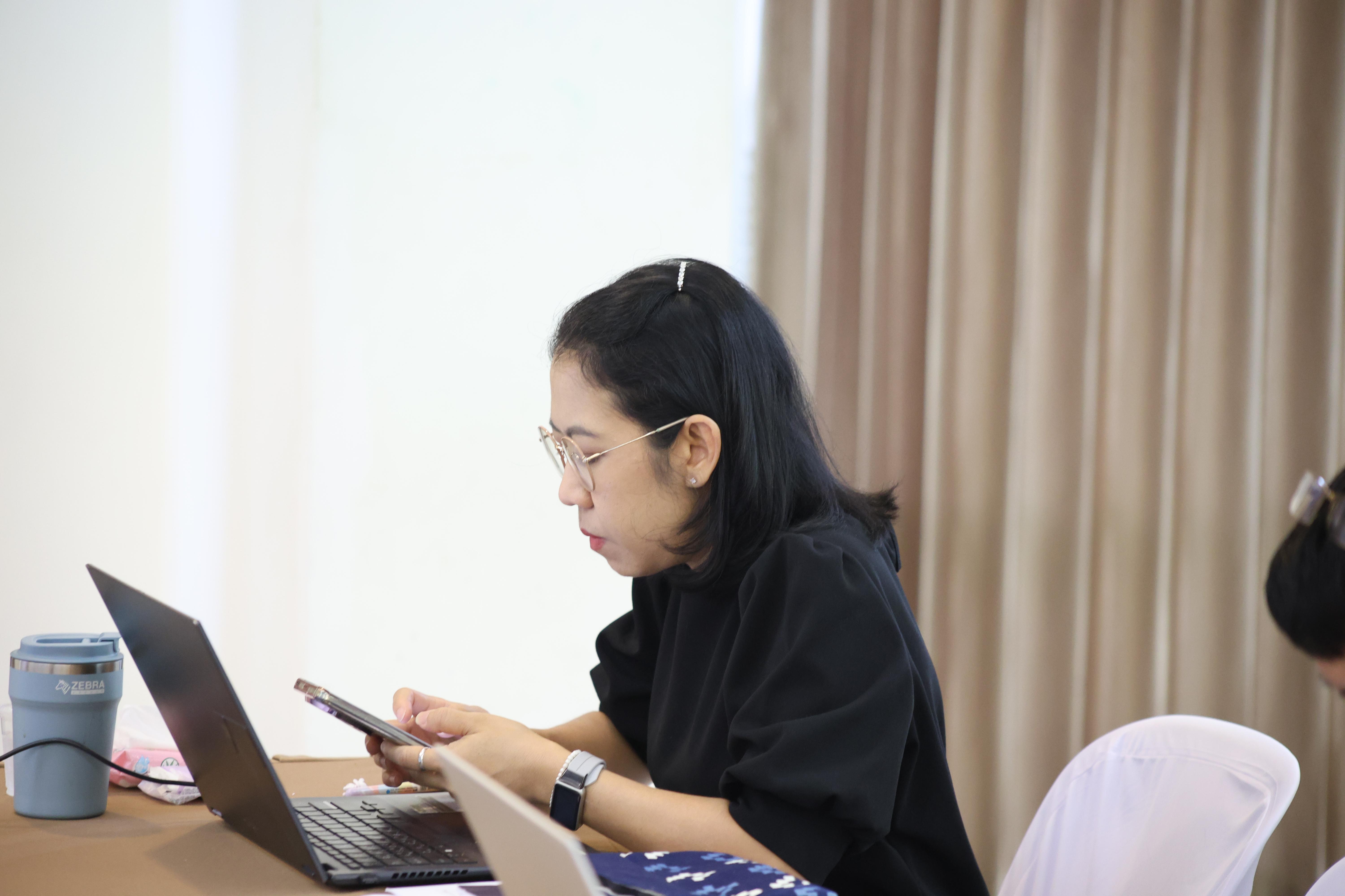86. วันนี้เป็นการอบรมในโมดูลที่ 2  เรื่อง “ภาษาเพื่อการสื่อสารสำหรับครู”