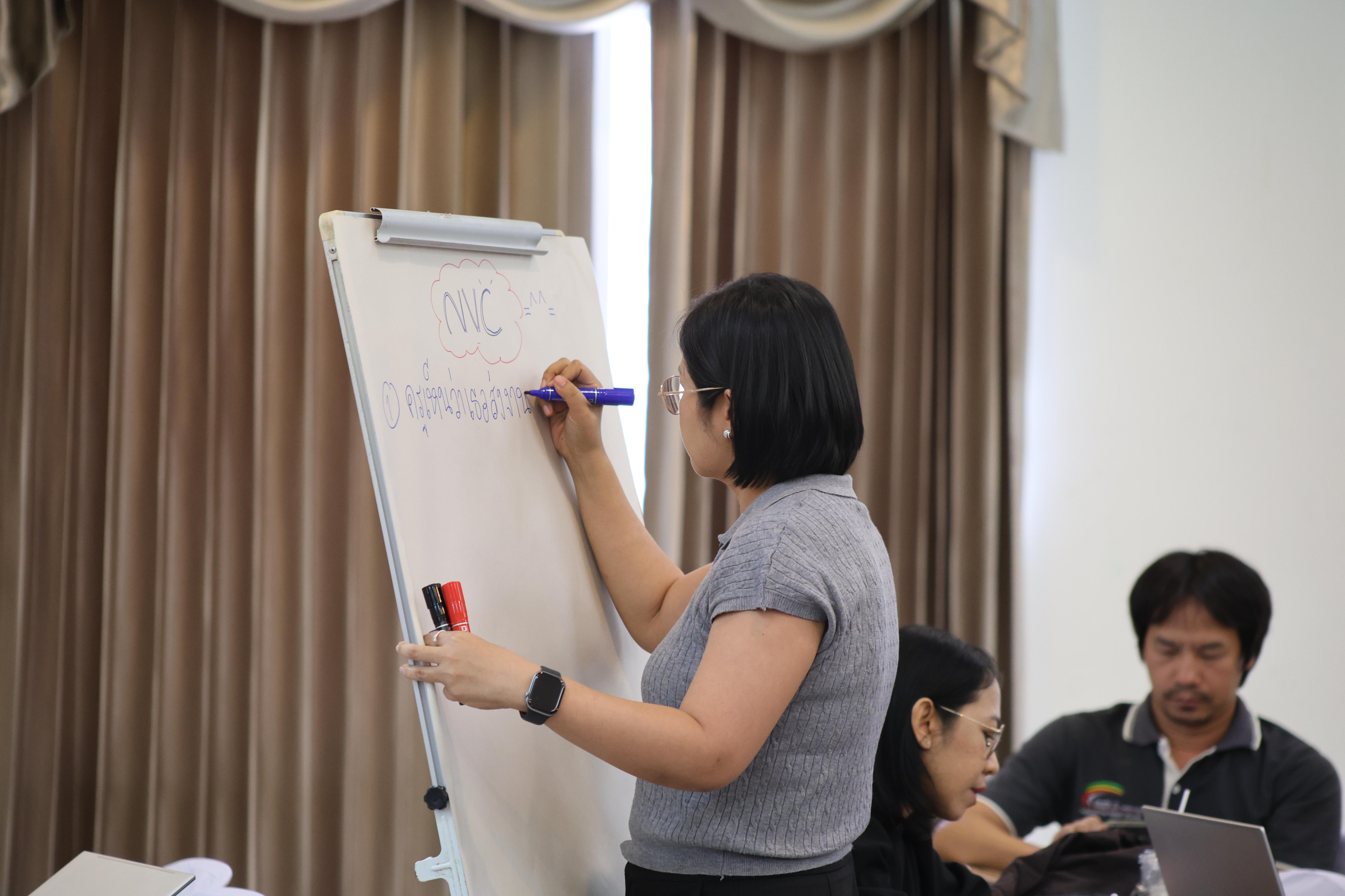 287. วันนี้เป็นการอบรมในโมดูลที่ 2  เรื่อง “ภาษาเพื่อการสื่อสารสำหรับครู”