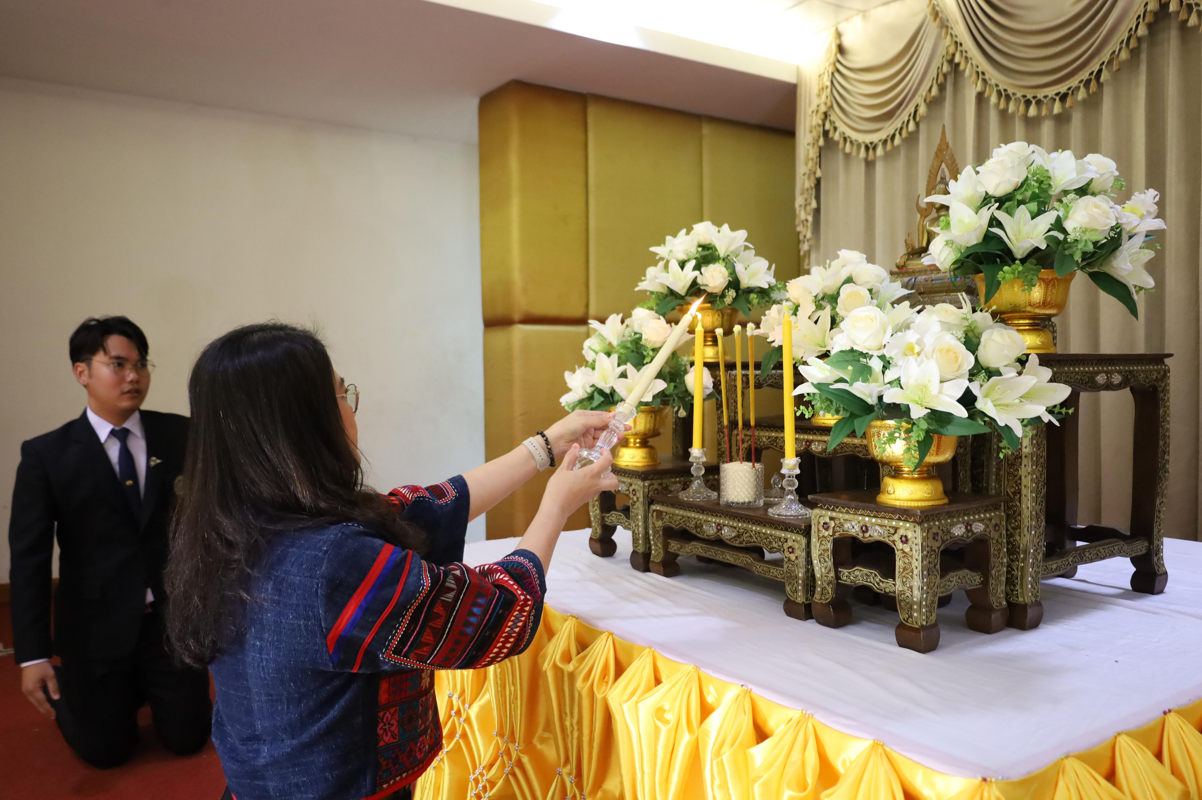 32. พิธีทอดผ้าป่าสามัคคี เพื่ออุทิศบุญกุศลให้แก่ผู้วายชนม์ ขอขอบคุณผู้บริหาร คณาจารย์ บุคลากร และผู้มีจิตศรัทธาทุกท่าน