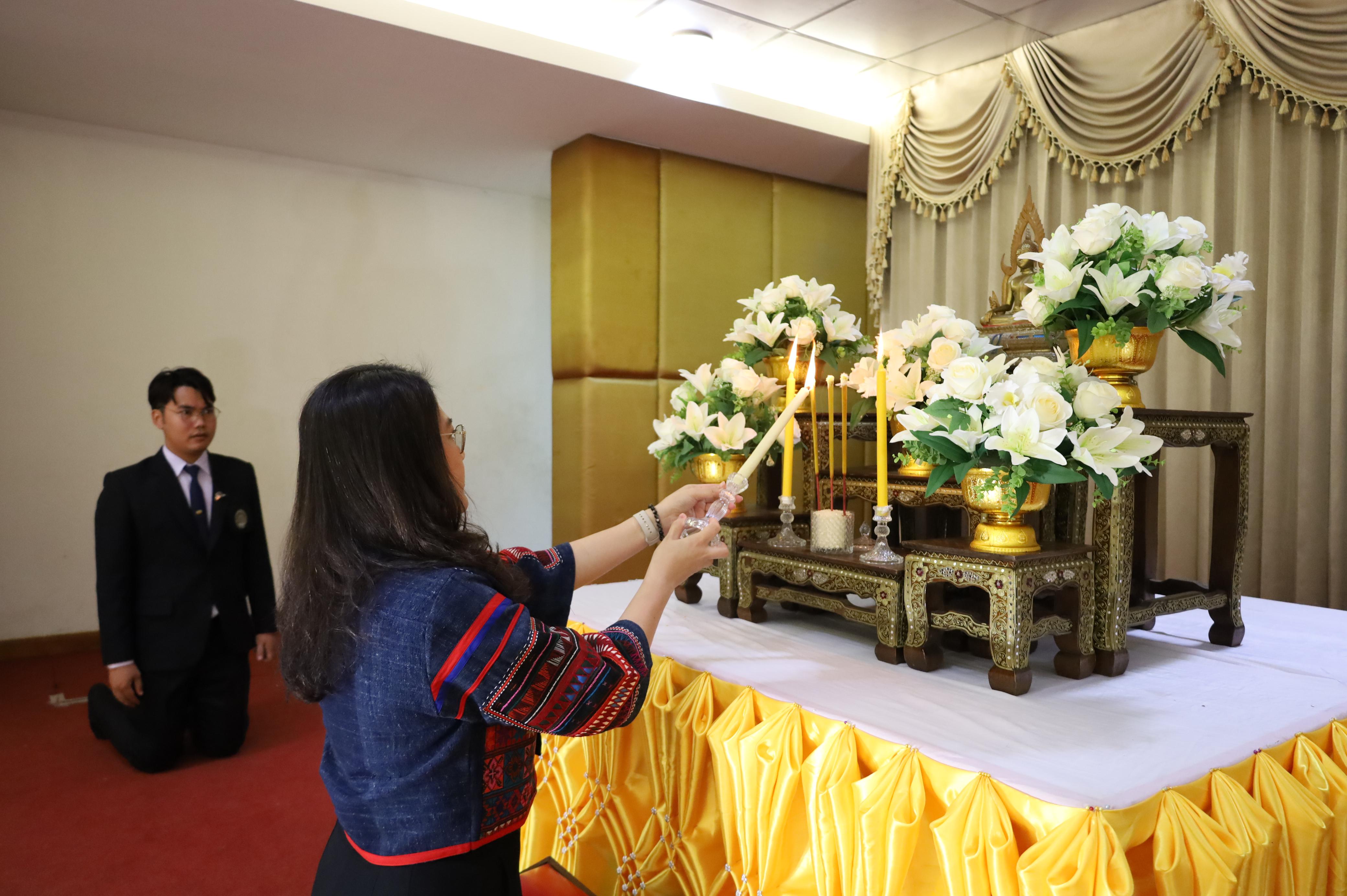 34. พิธีทอดผ้าป่าสามัคคี เพื่ออุทิศบุญกุศลให้แก่ผู้วายชนม์ ขอขอบคุณผู้บริหาร คณาจารย์ บุคลากร และผู้มีจิตศรัทธาทุกท่าน