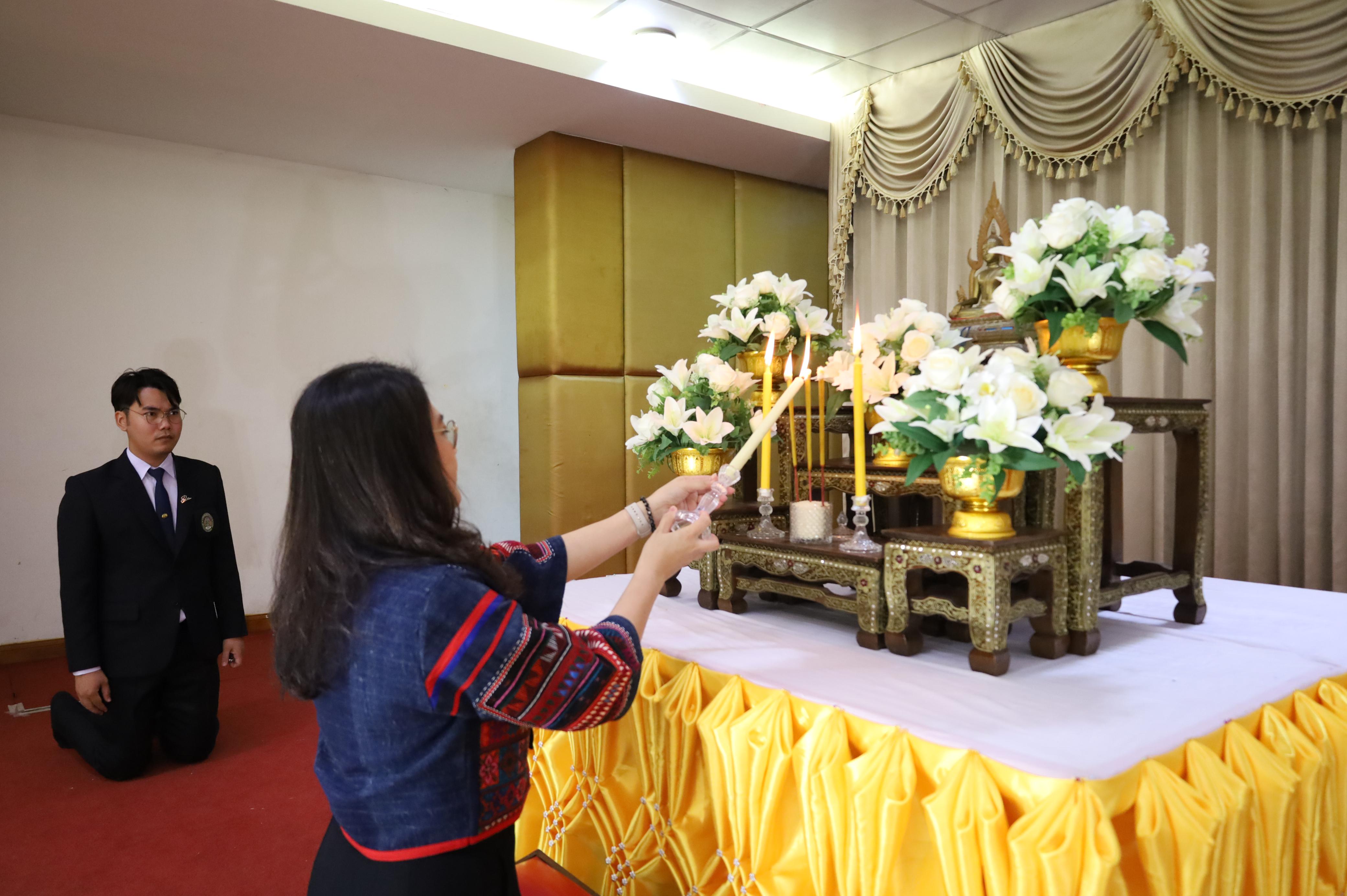 35. พิธีทอดผ้าป่าสามัคคี เพื่ออุทิศบุญกุศลให้แก่ผู้วายชนม์ ขอขอบคุณผู้บริหาร คณาจารย์ บุคลากร และผู้มีจิตศรัทธาทุกท่าน
