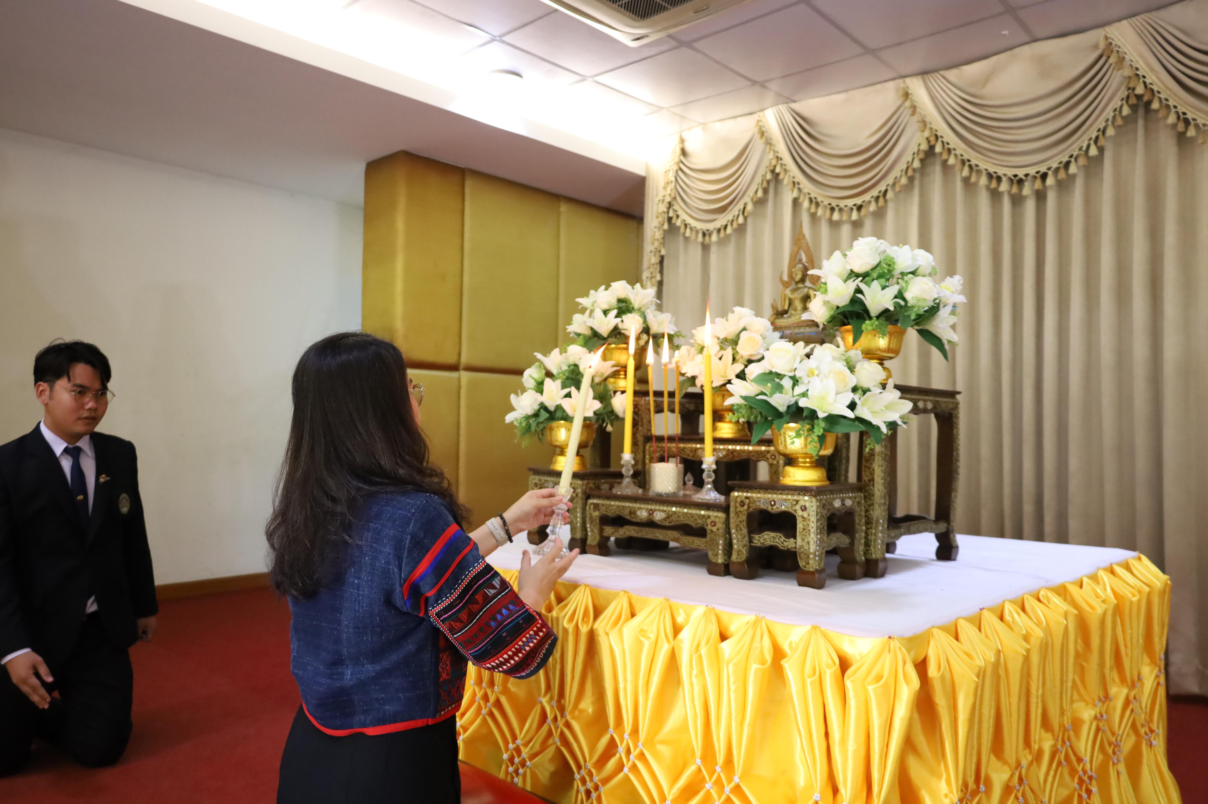 36. พิธีทอดผ้าป่าสามัคคี เพื่ออุทิศบุญกุศลให้แก่ผู้วายชนม์ ขอขอบคุณผู้บริหาร คณาจารย์ บุคลากร และผู้มีจิตศรัทธาทุกท่าน