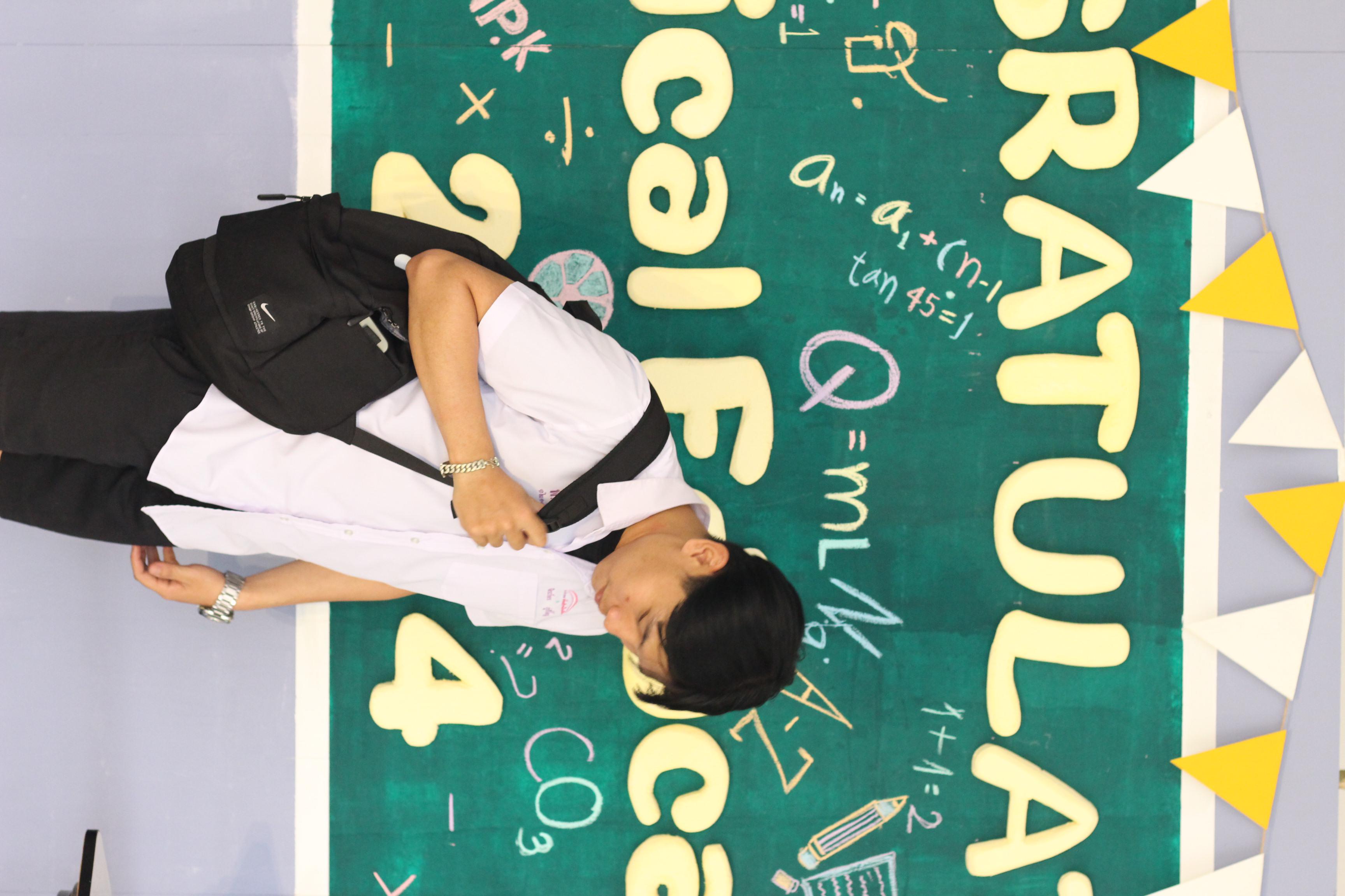53. วันที่ 17 มีนาคม 2567 ที่ผ่านมา โปรแกรมวิชาพลศึกษา ได้จัดกิจกรรมแสดงความยินดีกับนักศึกษา ชั้นปีที่ 4 (รหัส 63) 