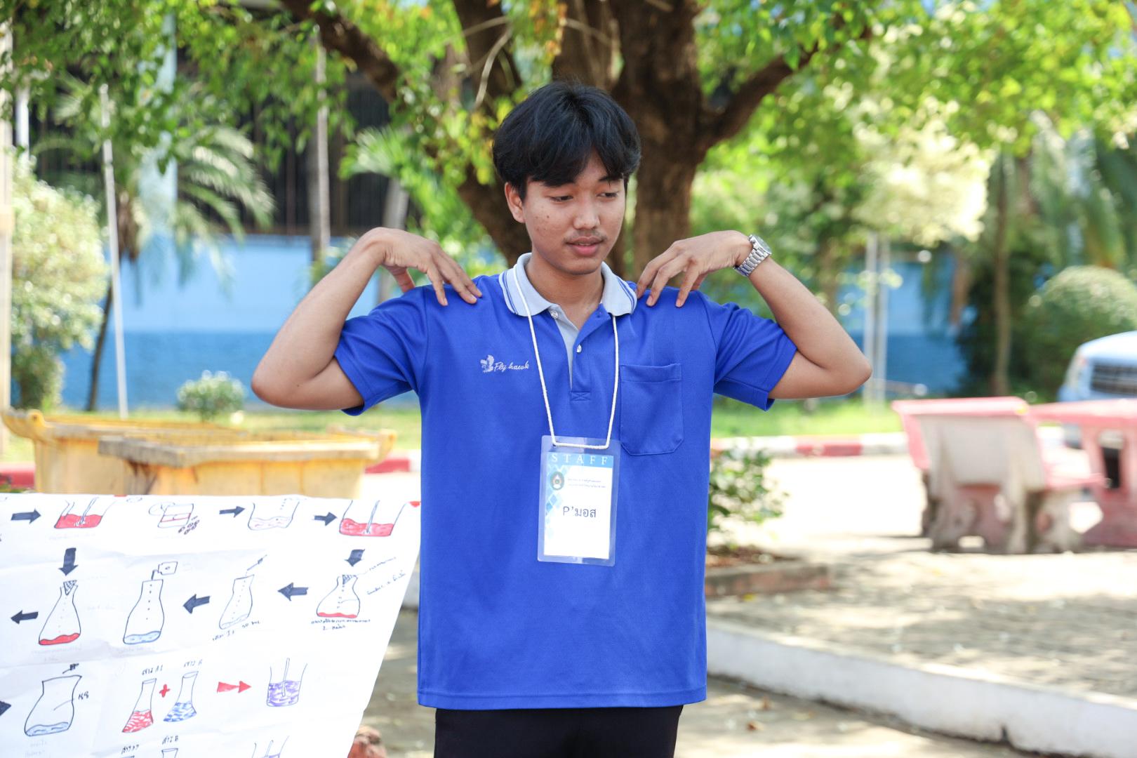 170. วันที่ 26 พฤศจิกายน 2567 ผศ. ศุภวัฒน์ วิสิฐศิริกุล ดร. ธิดารัตน์ พรหมมาและ ผศ.ดร. ปราณี เลิศแก้ว ได้นำนักศึกษาชั้นปีที่ 3 จัดค่ายสเต็มศึกษา (STEM) ณ โรงเรียนอนุบาลคลองขลุง ต.ท่ามะเขือ อ.คลองขลุง จ.กำแพงเพชร