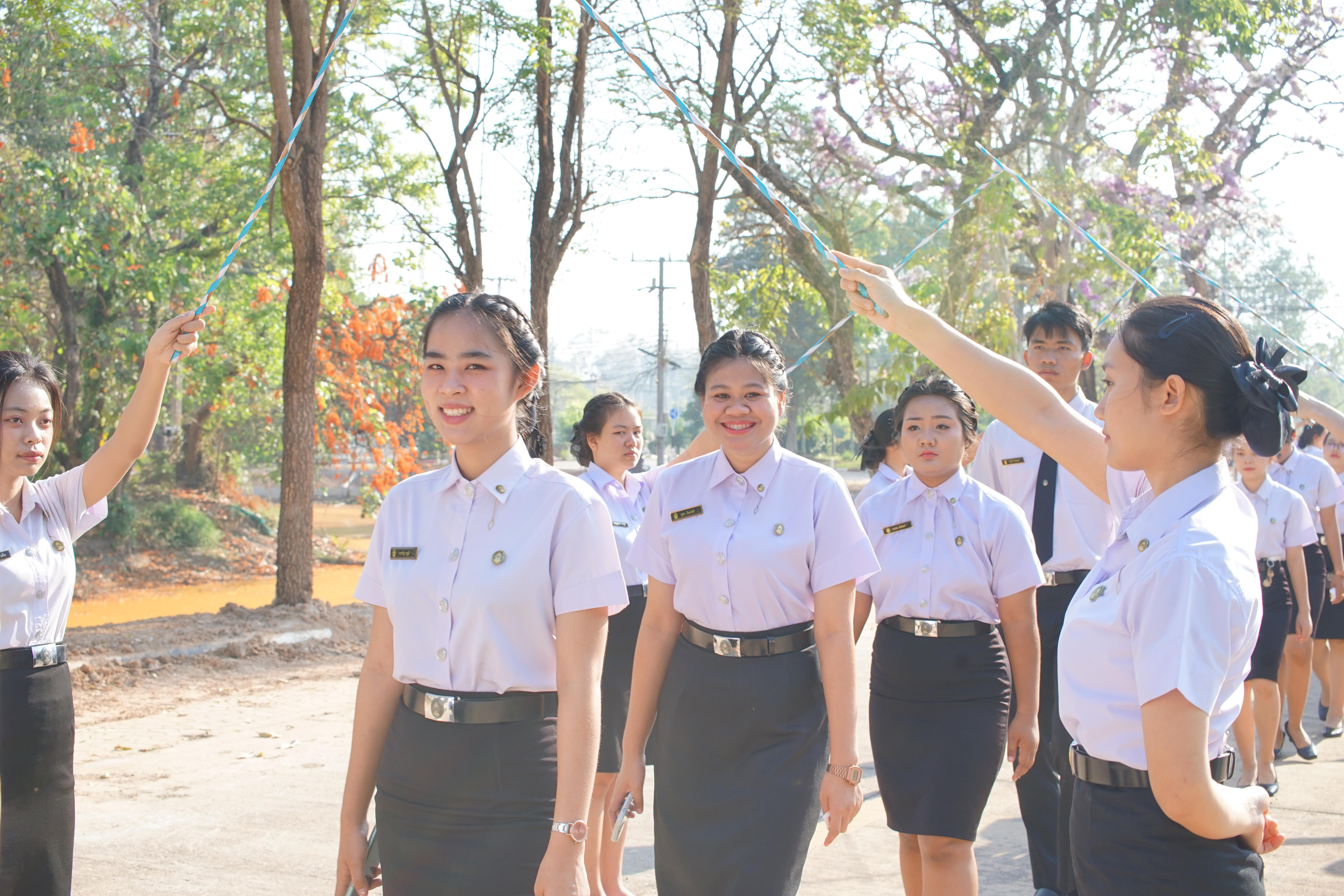 วันที่ 2 มีนาคม 2568 คณะครุศาสตร์ จัดพิธีปัจฉิมนิเทศนักศึกษาหลักสูตรครุศาสตรบัณฑิต ณ หอประชุมรัตนอาภา โดยมีพิธีครุศาสตร์อำลาพระพุทธวิธานปัญญาบดี ต่อด้วยพิธีเดินธงมหาวิทยาลัยราชภัฏกำแพงเพชร และเดินธงคณะครุศาสตร์